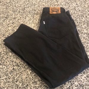 LEVIS 505 men’s dark grey jeans